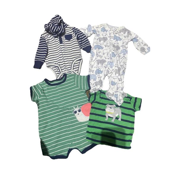 Baby Boy Clothing Bundle 9 Pieces Size 0/3 Month - Picture 4 of 4